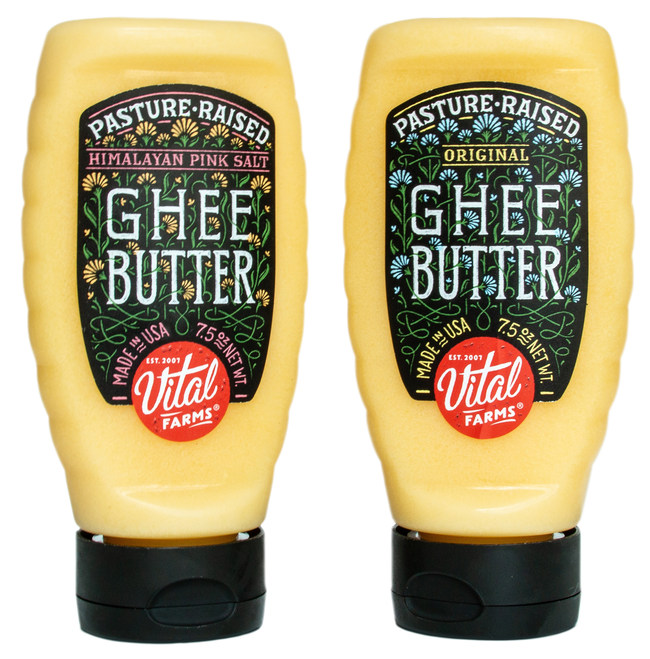 Vital Farms Pasture-Raised Ghee Butter in a squeeze bottle